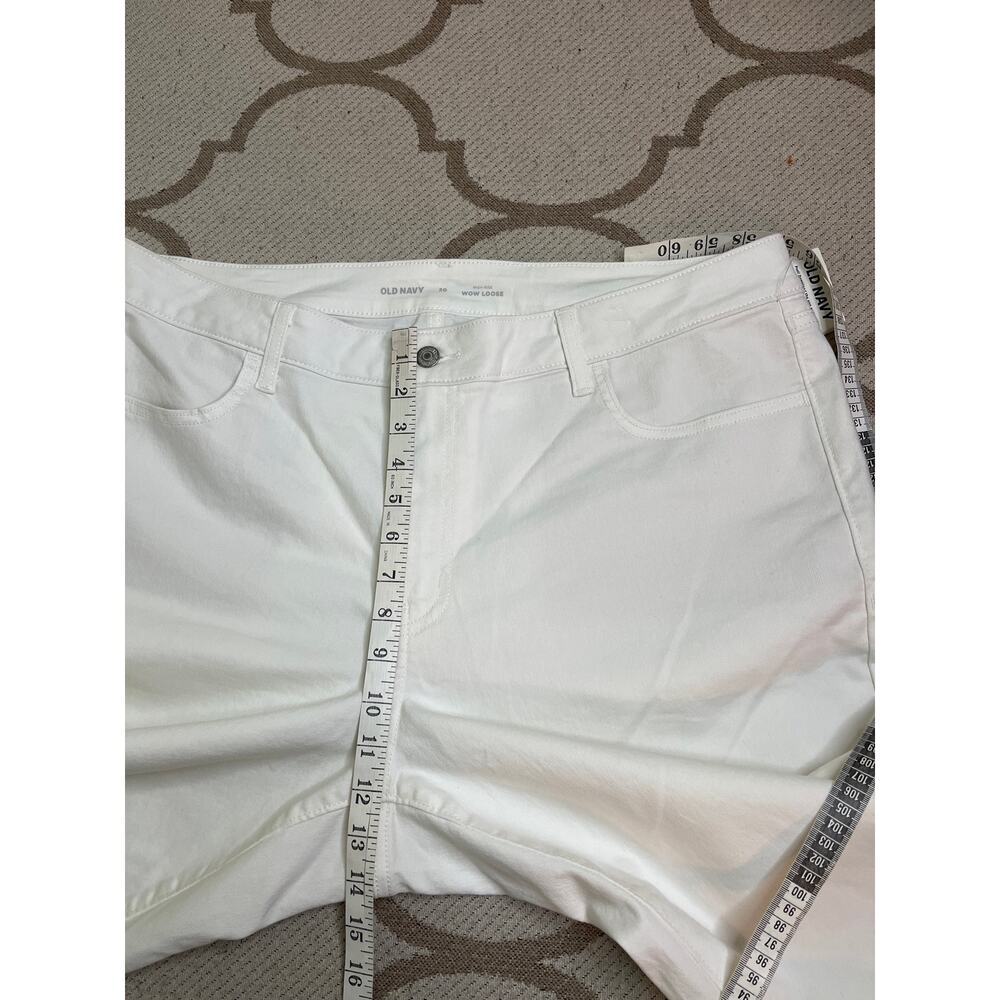 Old Navy high rise wow loose white calla lily jeans, size 20 - Picture 5 of 11